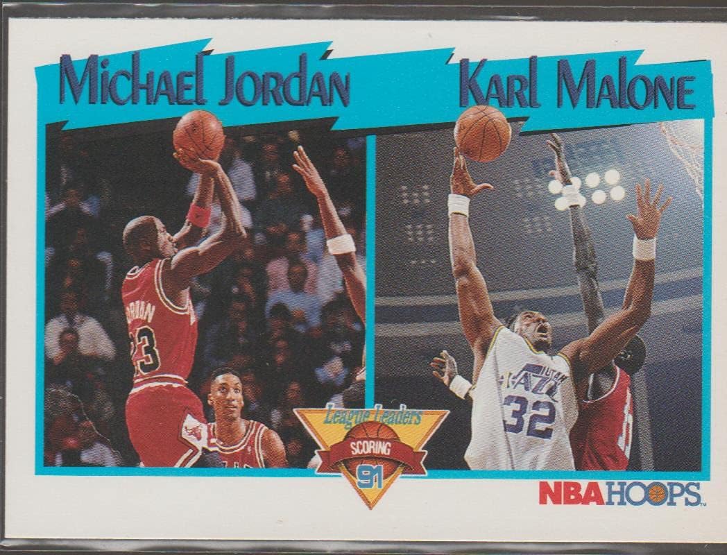Michael jordan karl malone nba hoops card Clearance