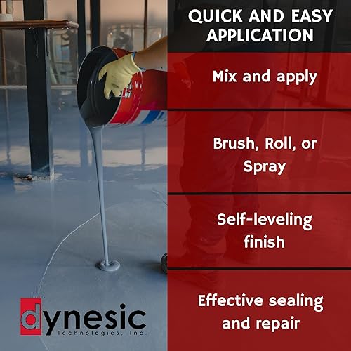 Miniatura 6 de Panseal - Kit de revestimiento epoxi de 2 partes (1 galón) - Sellador de pisos y superficies 100% resistente al agua sólidos - Resistente a la