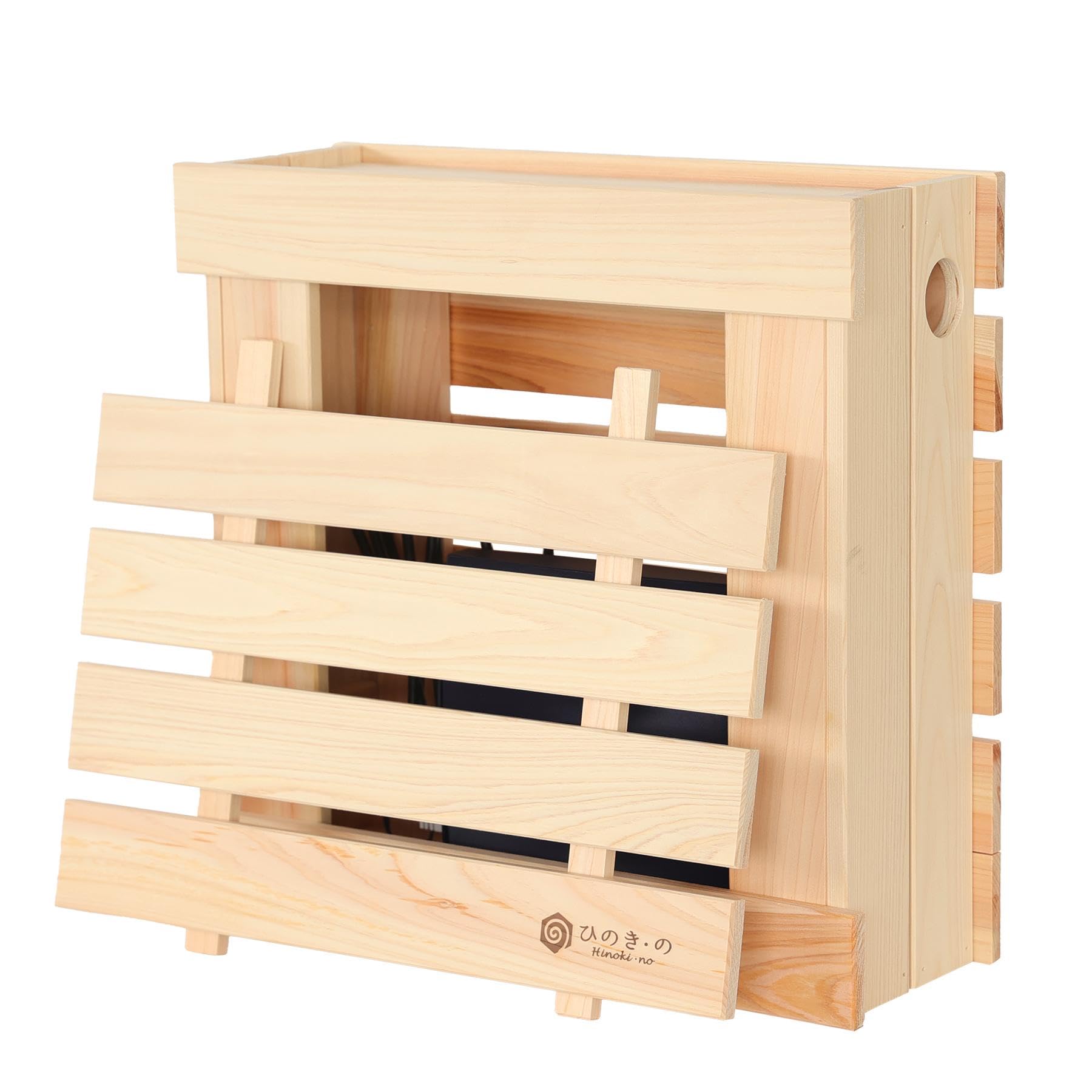 Amazon.co.jp: ルーター収納ボックス 木製 日本製 ひのき使用 2