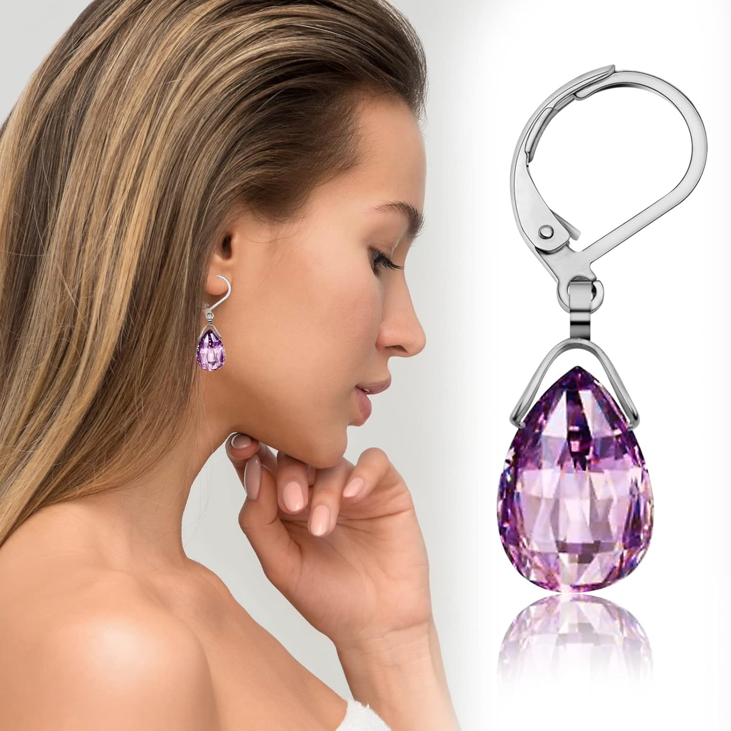 20pcs Stainless Steel French Earring Hooks Leverback Earwires Hypoallergenic Earring Findings with Pendant Clasp for DIY Earrings Jewelry Making - Image 5