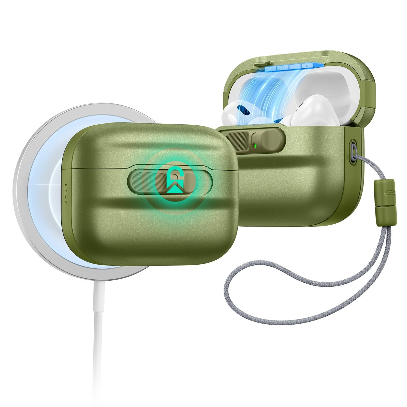 Amazon | ESR AirPods Pro3 ケース(2025) AirPods Pro 第3世代対応 USB