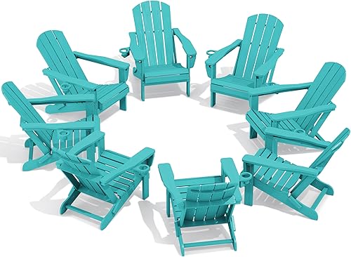 Vista 12 de SERWALL Silla Adirondack plegable ajustable verde