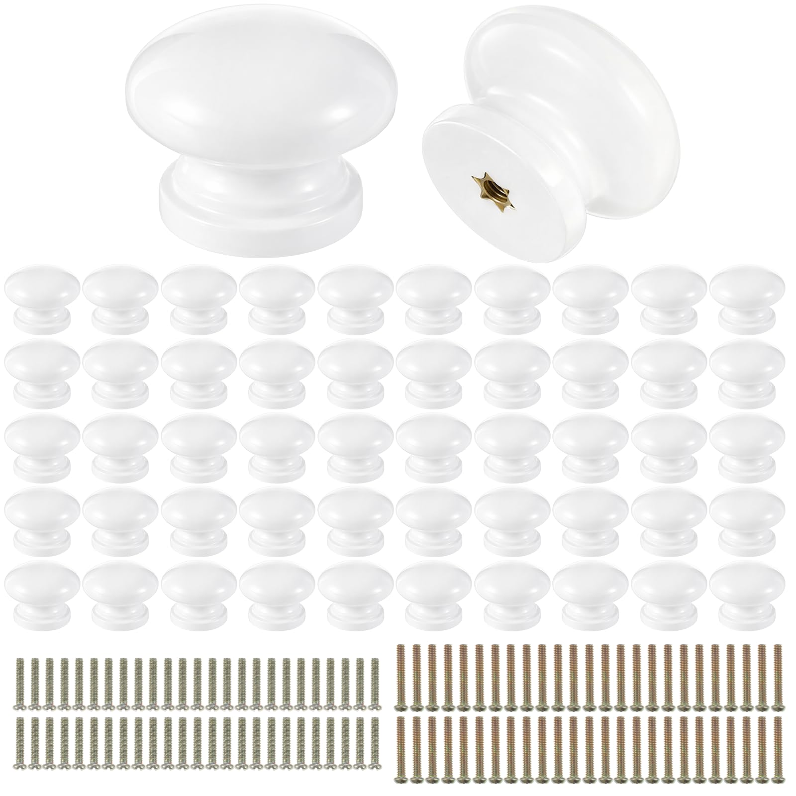 Embouts en bois de 2,4 cm pour bouton de meuble, tiroir et loisir créatif DIY