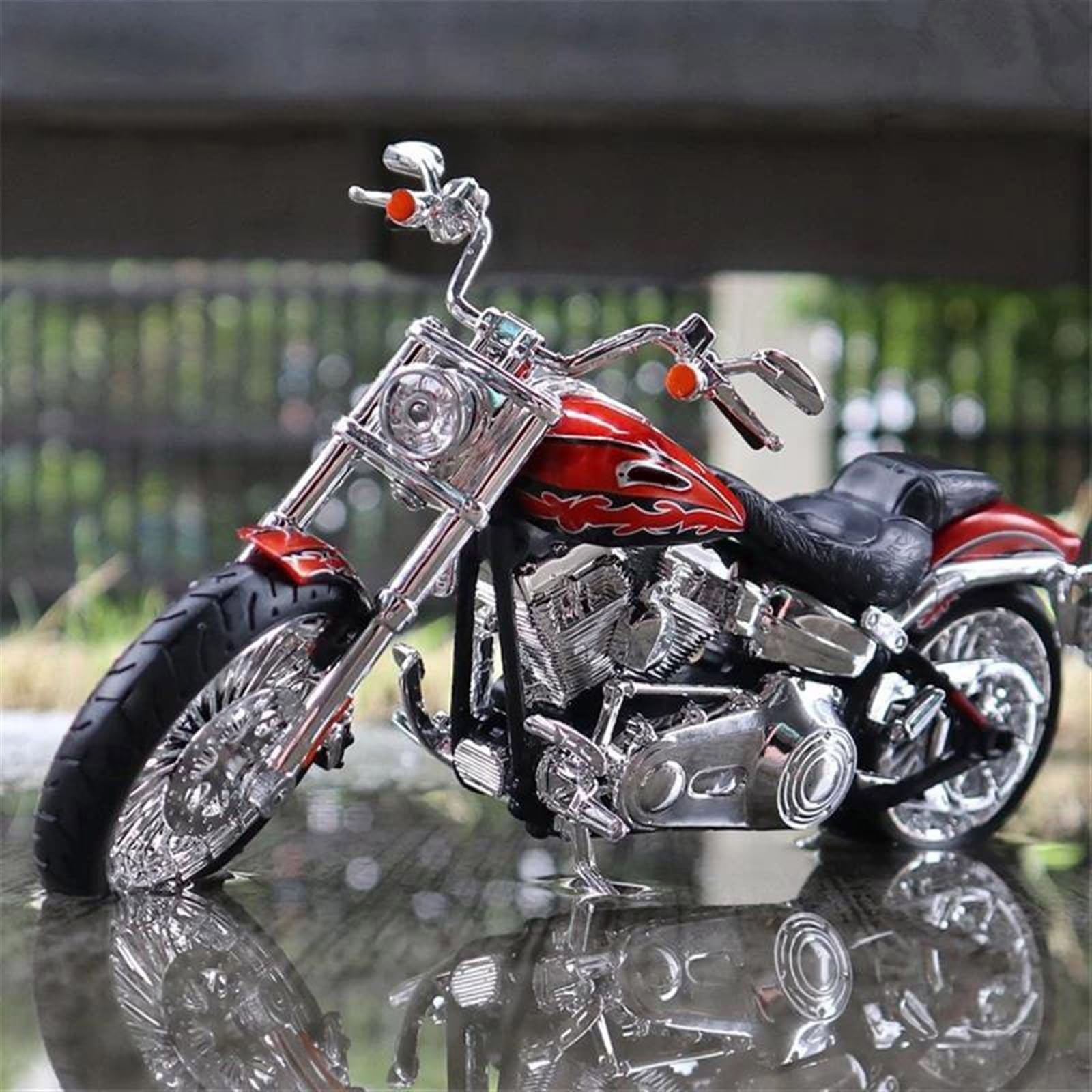 SEYXF Motorbike Toy 1/12 for Harley CVO Breakout 2014 Motorcycle Alloy Model Diecasts Metal Toys Gift(with Foam Box)