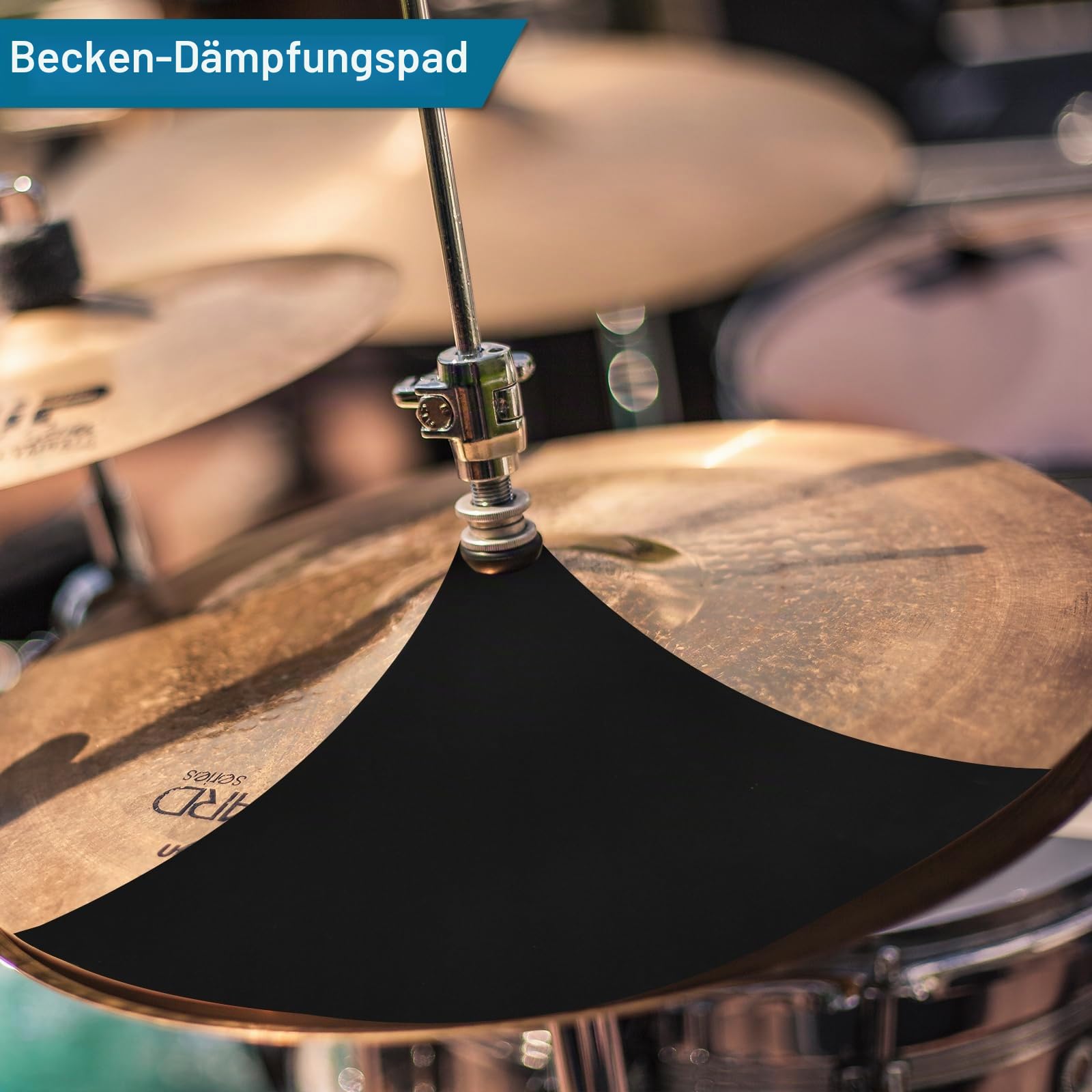 Drum Mute Pads 11 Stück mit Beckenpolster und Hi Hats Set Pad, Foam Drum Schalldämpfer Pads, passend für 25,4 cm, 30,5 cm, 35,6 cm, 40,6 cm