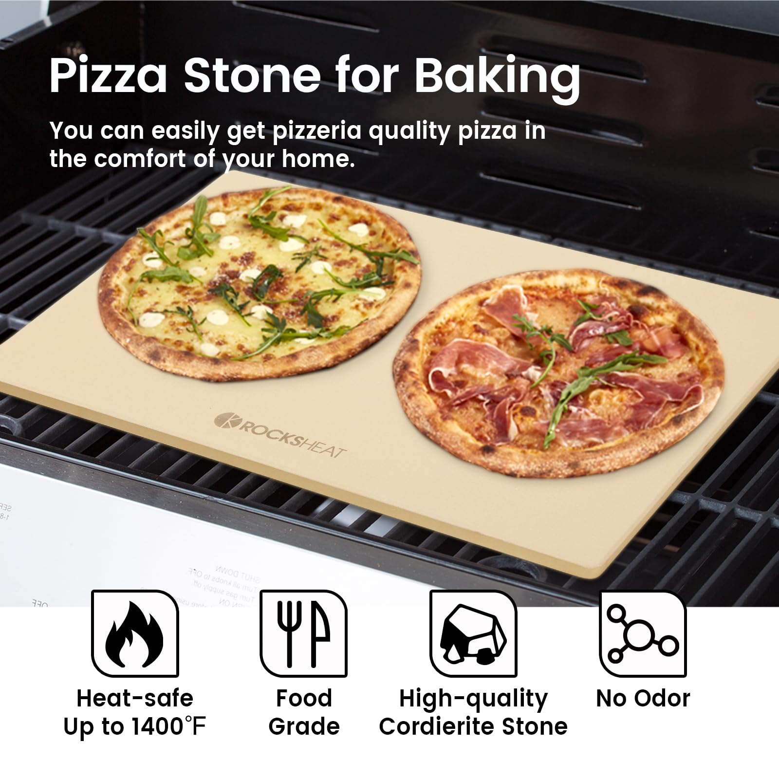 Cordierite Birthstone Pierre Refractaire Pizza Unicook Grande Pierre à Pizza Rectangulaire De 50,8 Cm X 34,3 Cm, Poêle à Pain En Cordiérite Robuste Pour Grille De Four, Résistante Aux Chocs Thermiques, Idéale Cordierite Birthstone Pierre Refractaire Pizza Unicook Grande Pierre à Pizza Rectangulaire De 50,8 Cm X 34,3 Cm, Poêle à Pain En Cordiérite Robuste Pour Grille De Four, Résistante Aux Chocs Thermiques, Idéale