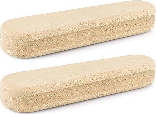 MOLIGOU Clapper de madera dura, 2 piezas de 9.5 pulgadas para coser y planchar