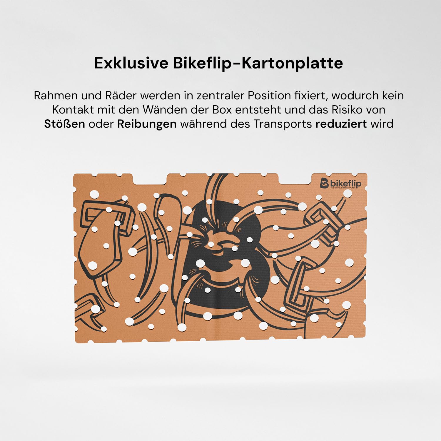 Bikeflip Box Fahrradversandkarton für Rennräder, Trial, BMX und Kinderfahrräder, Stabile Wiederverwendbare Karton, Schneller Aufbau für Reisen und Kuriertransport