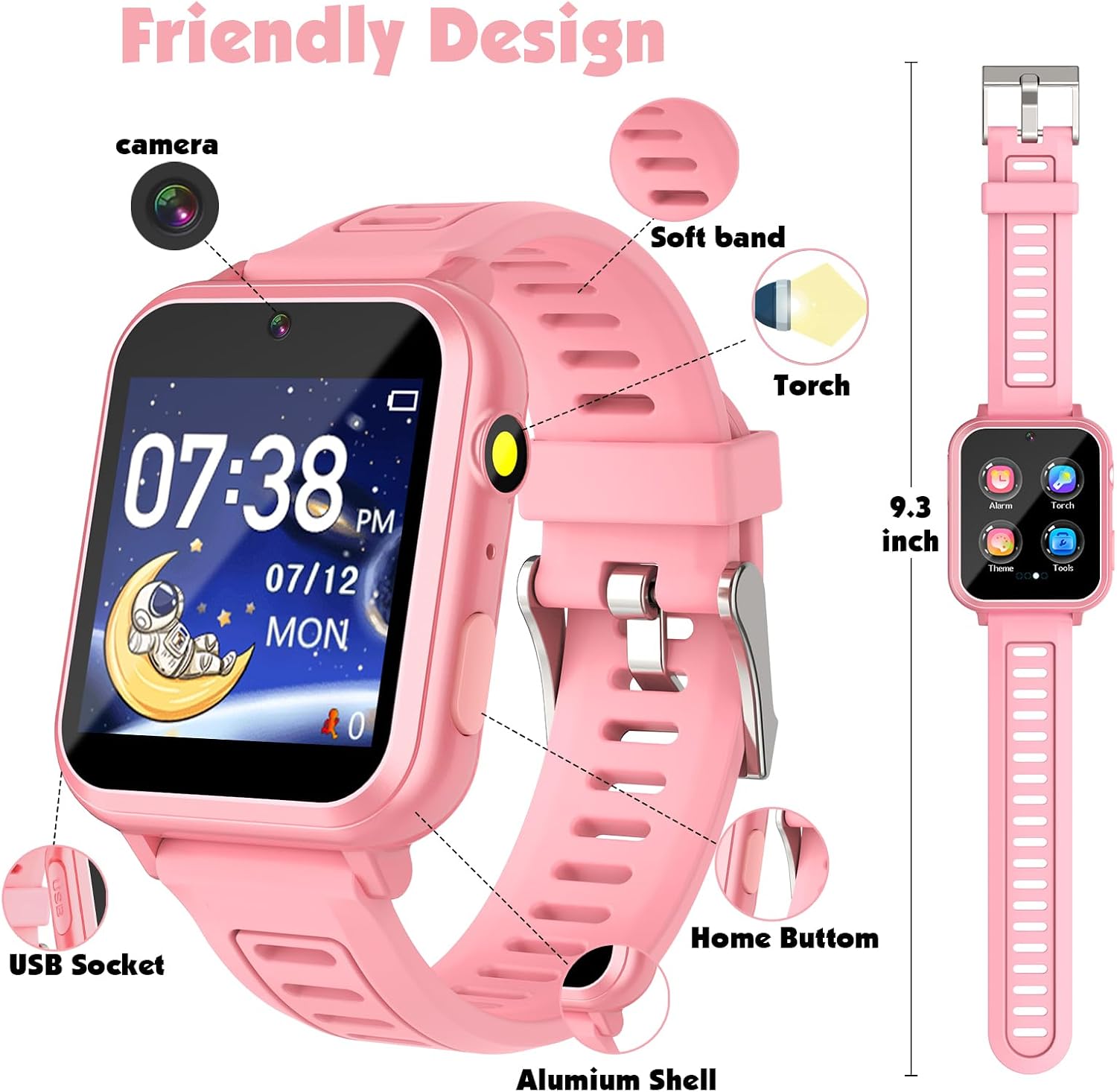 Smart Watch for Kids,Game Watch with 39 Educational Games