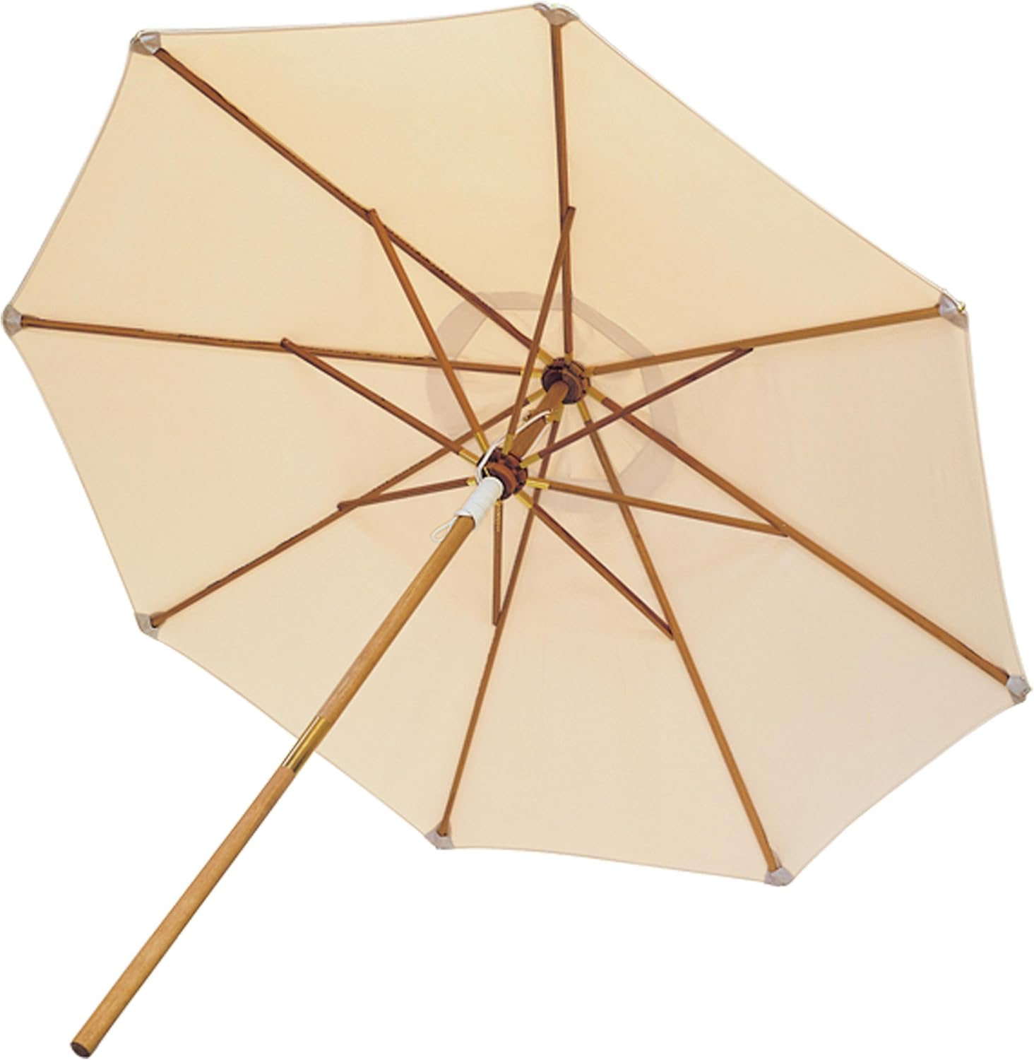 Royal Teak Collection UMBW 10-Foot Deluxe Umbrella, White