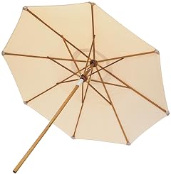 Royal Teak Collection UMBW 10-Foot Deluxe Umbrella White