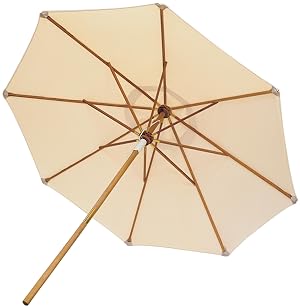 Royal Teak Collection UMBW 10-Foot Deluxe Umbrella White
