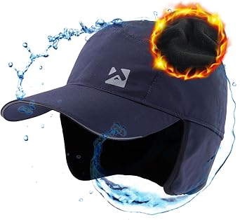 TOP-EX Oversize XL XXL Mens Waterproof Winter Baseball Cap Fleece Earflap Trapper Hat for Cold Weather Large Heads