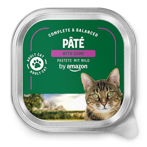 Lifelong by Amazon Comida Húmeda para Gatos, Paté con Carne de Caza, 100g, Paquete de 16