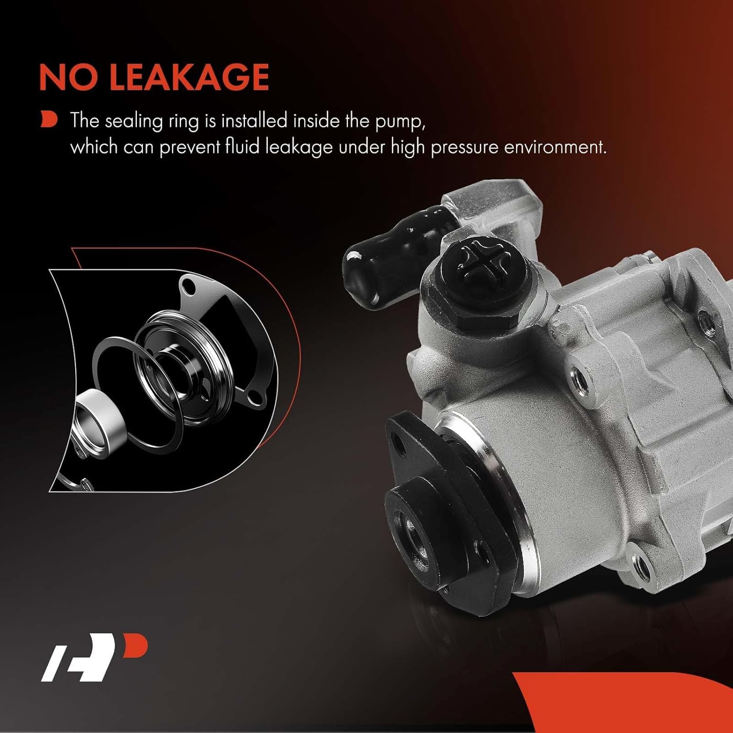 A-Premium Power Steering Pump Compatible with Mercedes-Benz ML350 2003-2005 3.7L, ML500 2004-2005 5.0L, Replace # 0034666401