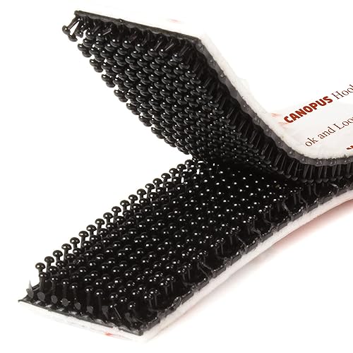 Miniatura 6 de CANOPUS SJ3550 250 - Cinta de bloqueo con cierre de gancho y bucle, color negro para colgar imágenes, letreros y pantallas, controles remotos,