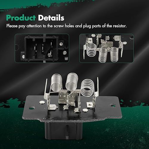 Miniatura 126 de SCITOO Resistencia de motor de ventilador HVAC para 2008-2013 para Chrysler 300/2008-2016 para Town & Country/2008-2010 para Dodge Charger/2008-2018