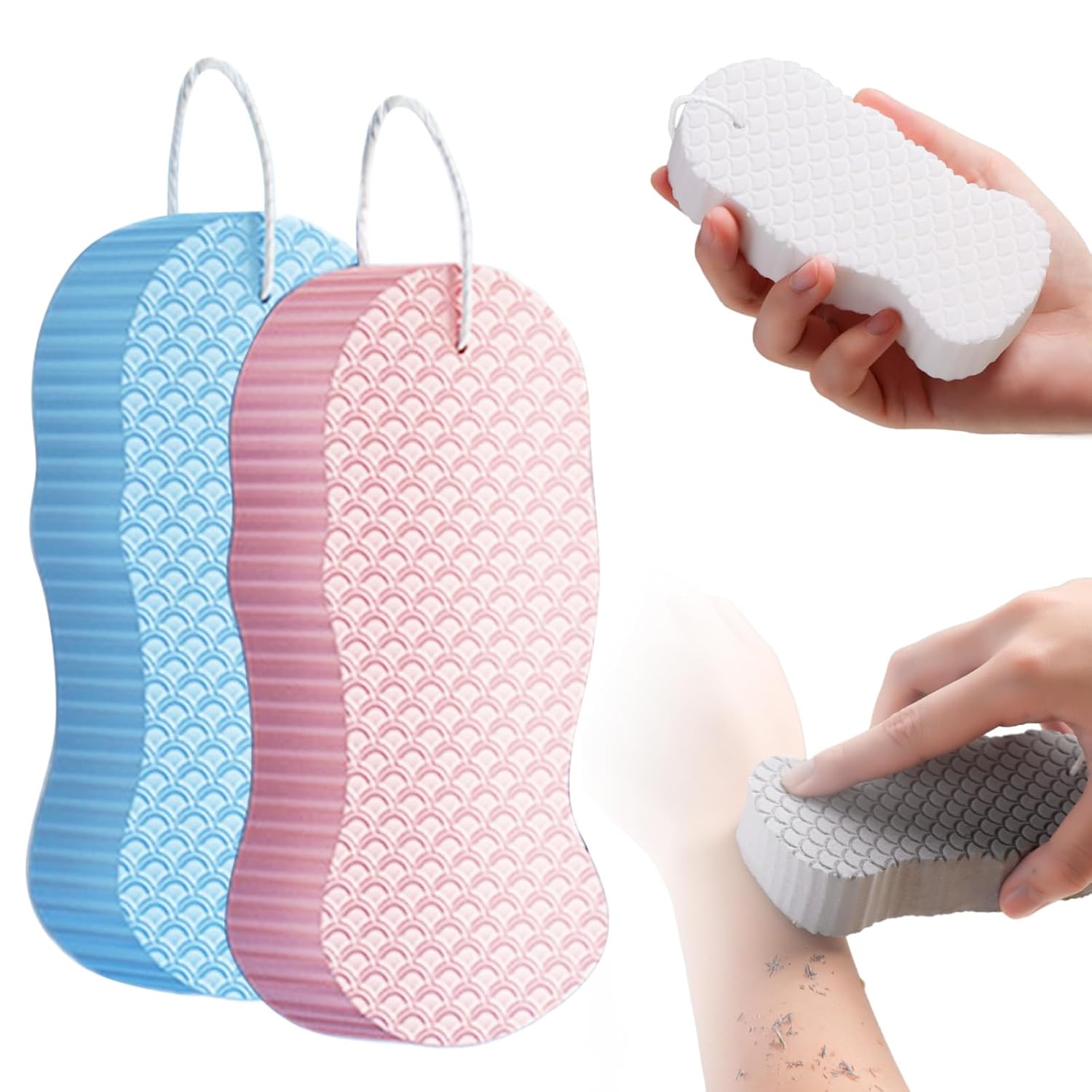 Magic Exfoliating Bath Sponge 2025 New Super Soft Exfoliating Bath Sponge 3D Magic Exfoliating Body Scrubber Shower Sponges