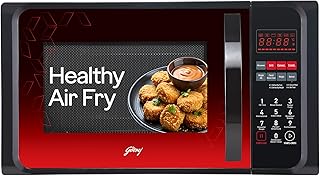 Godrej 23 L 5 Years Comprehensive Warranty Convection Microwave Oven, Stainless Steel Cavity, Dual Grill Technology (GME 523 CF1 RM, Floral)