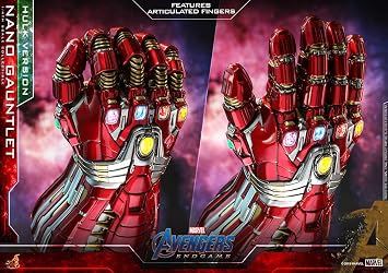 Hot Toys Avengers Endgame Nano Gauntlet Hulk Version Quarter Scale Replica | Avengers Endgame 9 Inch Prop Replica 1/4 Scale Series - Nano Gauntlet (Hul Version) Hot Toys 904727