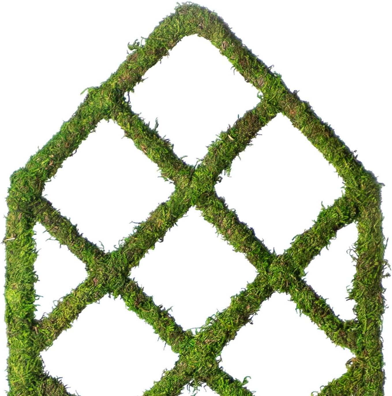 Ashland 31.5" Moss Diamond Plant Trellis, Spring Floral for Crafting and Home Decor