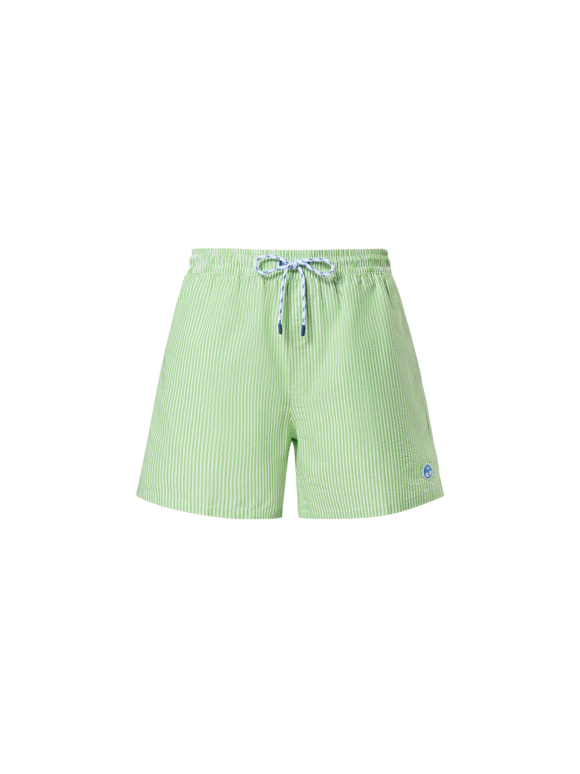 NORTH SAILS Boxer Mare Uomo in Seersucker di Cotone e Poliestere Riciclato a Righe