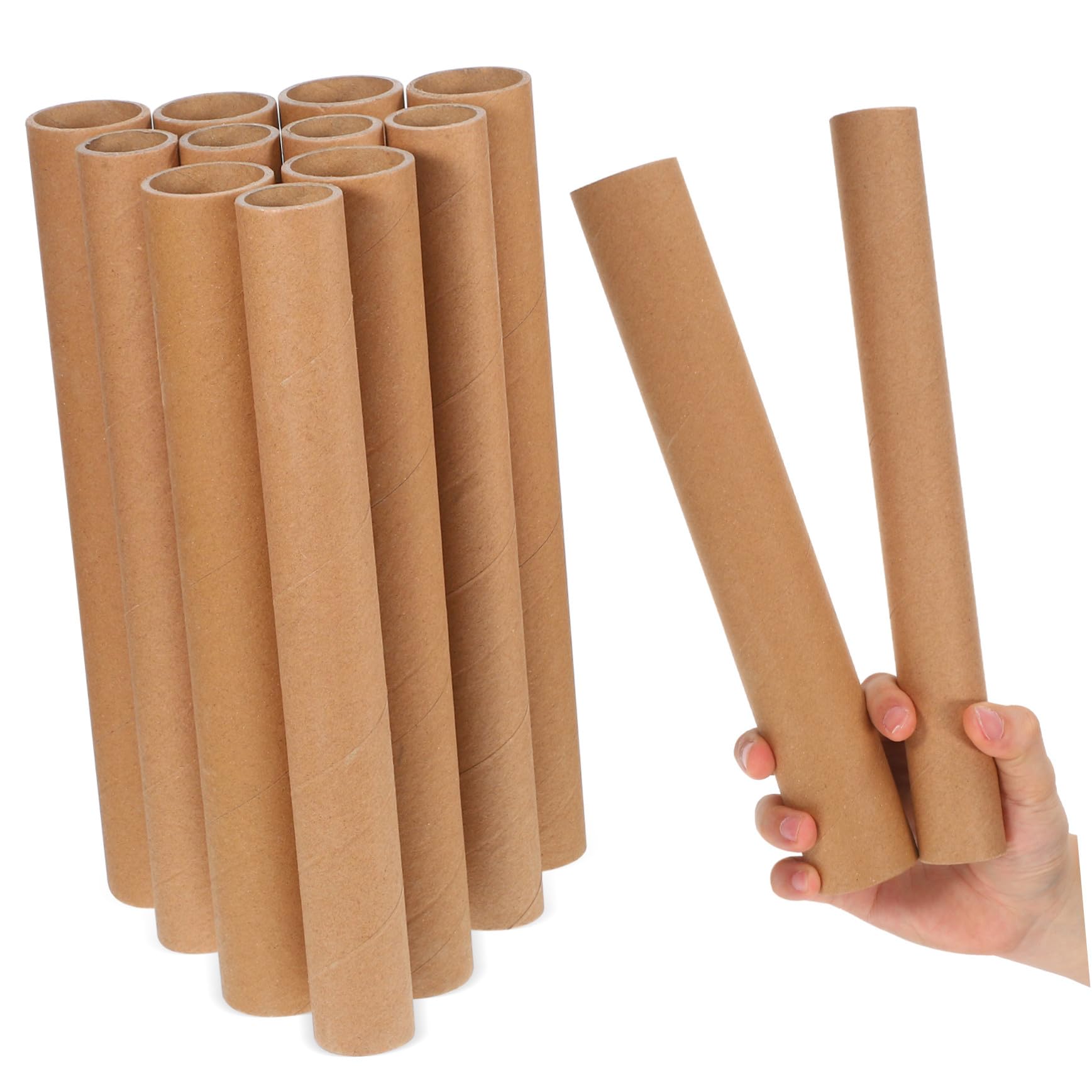 UPKOCH 20pièces Tubes Expédition Ronds Papier Kraft pour Organisation et Rangement de Petits Objets