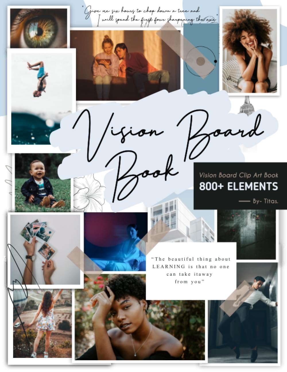 Vision Board Clip Art Book pour donner vie à vos rêves et ancrer vos aspirations positives