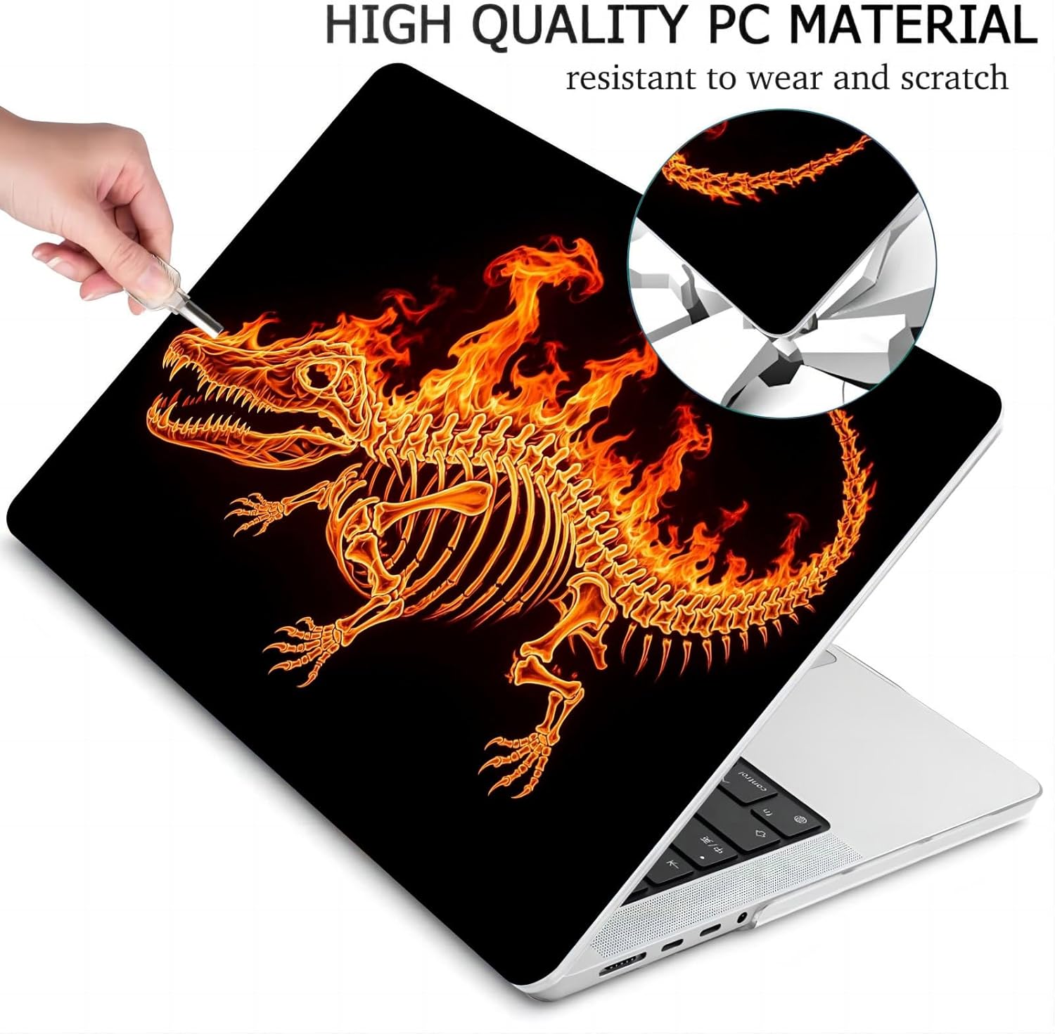 Compatible with MacBook Neo 13-inch, Hard Shell Case with Keyboard Cover and Screen Protector (A3404 A18 Pro chip, 2026 Release) - Alligators MC23174