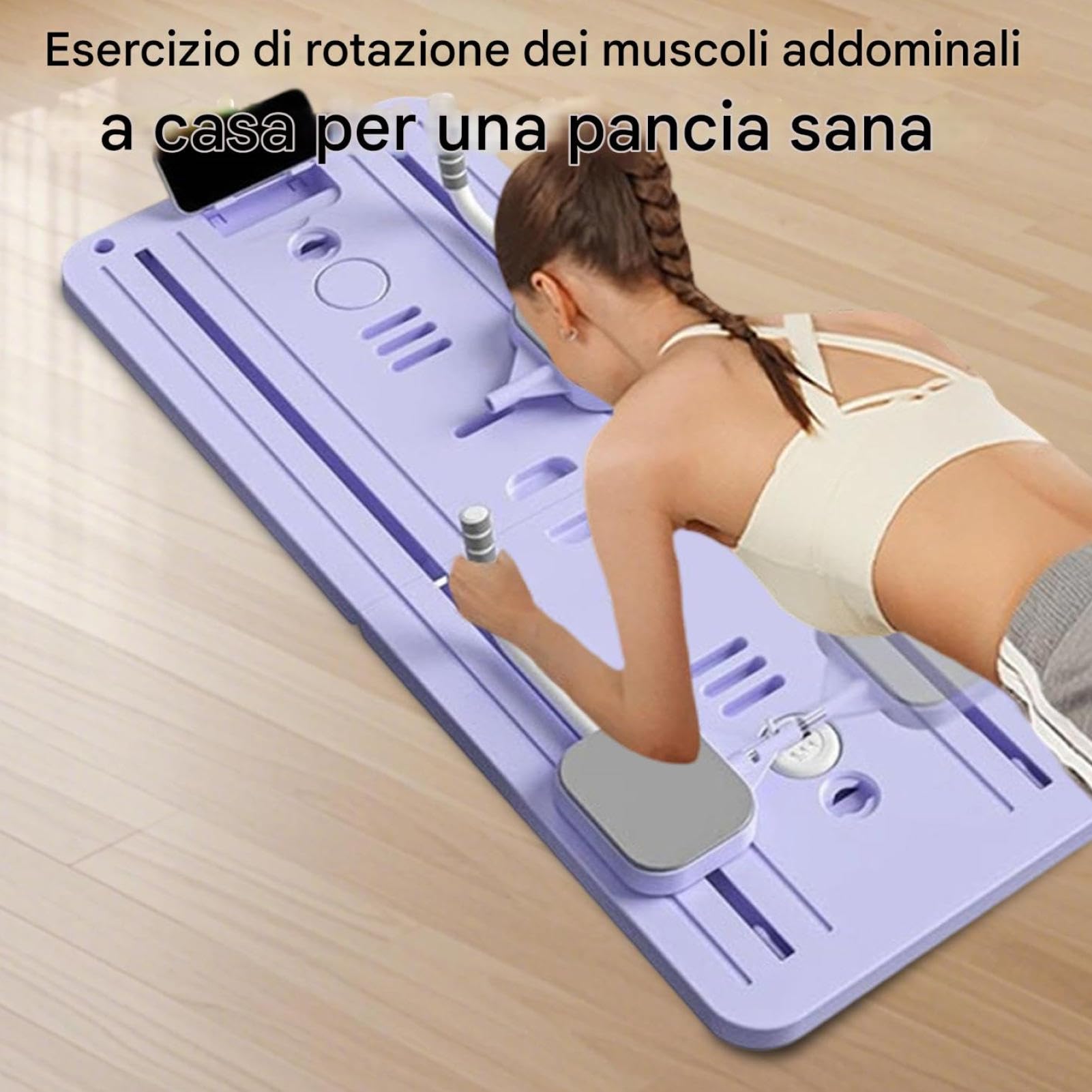 Pilates Reformer Portatile Allenatore Multiuso E Core | Tavola Pilates Pieghevole Per Allenamento Domestico Per Casa, Ufficio, Palestra, Donne, Principianti, Fitness