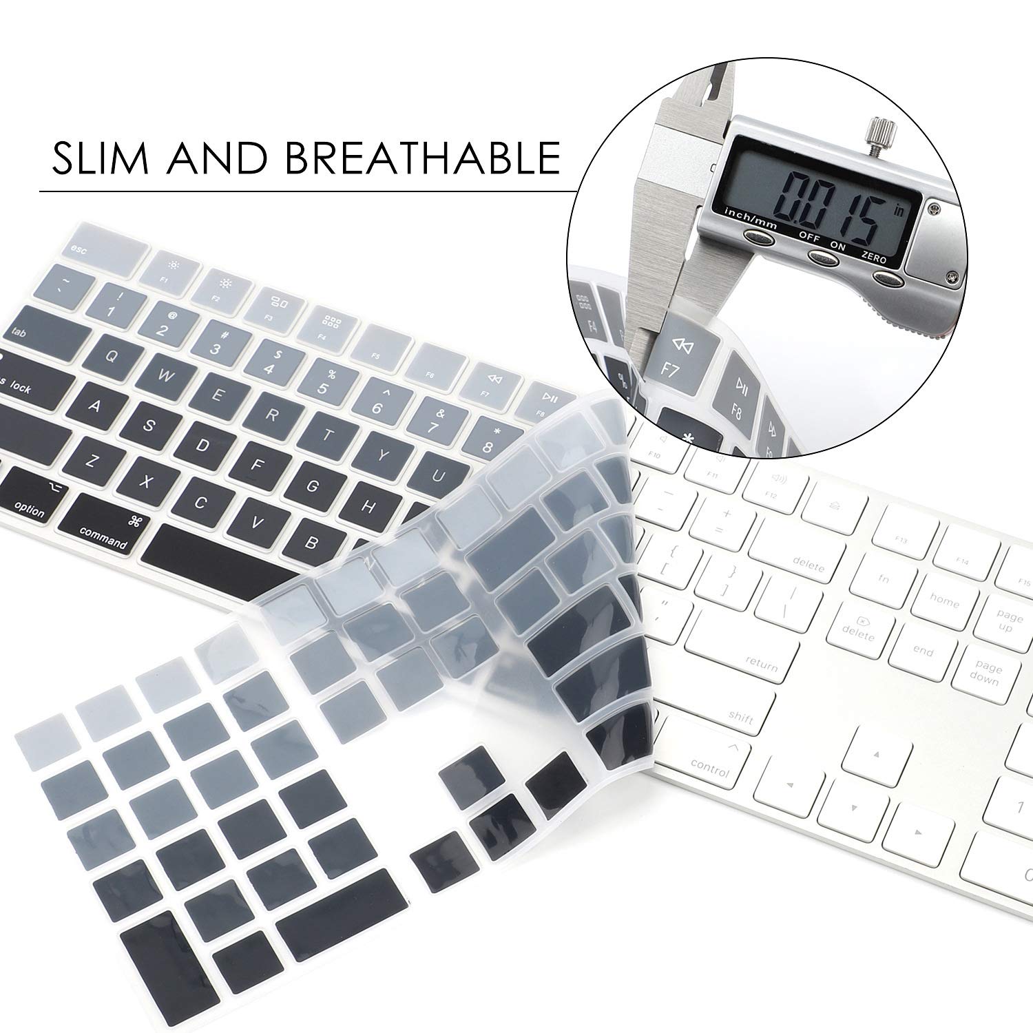 Amazon.co.jp: Allinside Ombre Gray Cover Apple iMac Magic Keyboard