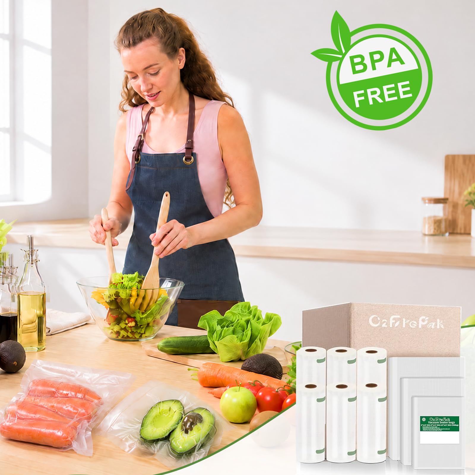 Vacuum Sealer Bags - 200 Pint Bags -6 Vacuum Sealer Bags - 200 Pint Bags -6