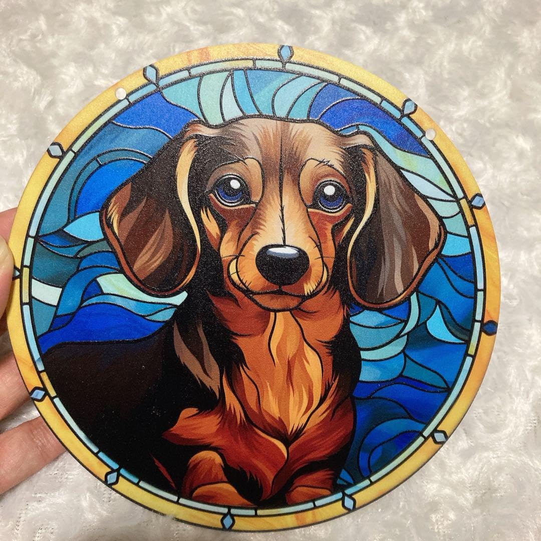 ダックスフントガラス工芸品 Amazon.co.jp: sansukjai ダックスフントミニチュア置物動物手