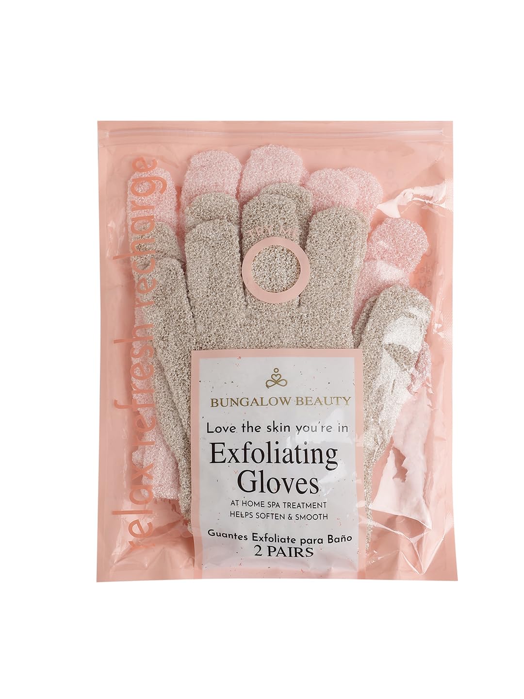 Exfoliating Gloves for Body - Dead Skin Remover Shower Scrubber Mitt for Bath, Spa Quality Body Exfoliator Gloves for Deep Cleansing, Improves Circulation & Reveals Smooth Glowing Skin (2 Pairs)