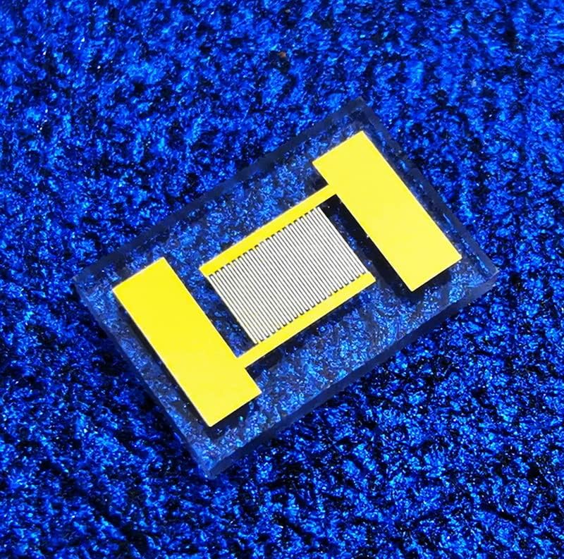 5pcs 30 μ m transparent interdigital electrode quartz glass gas humidity biological MEMS photoelectric detection