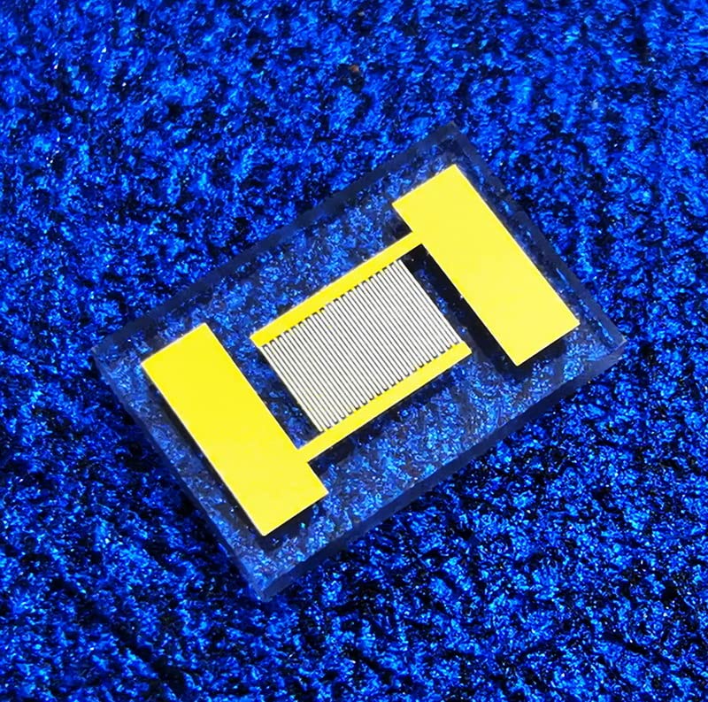 5 uds 0,03mm electrodo interdigital transparente vidrio de cuarzo-sensores fotoeléctricos de alta precisión