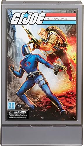 G.I. Joe Retro Collection - Figura de acción Duke vs Cobra Commander con junta tórica, paquete de 2