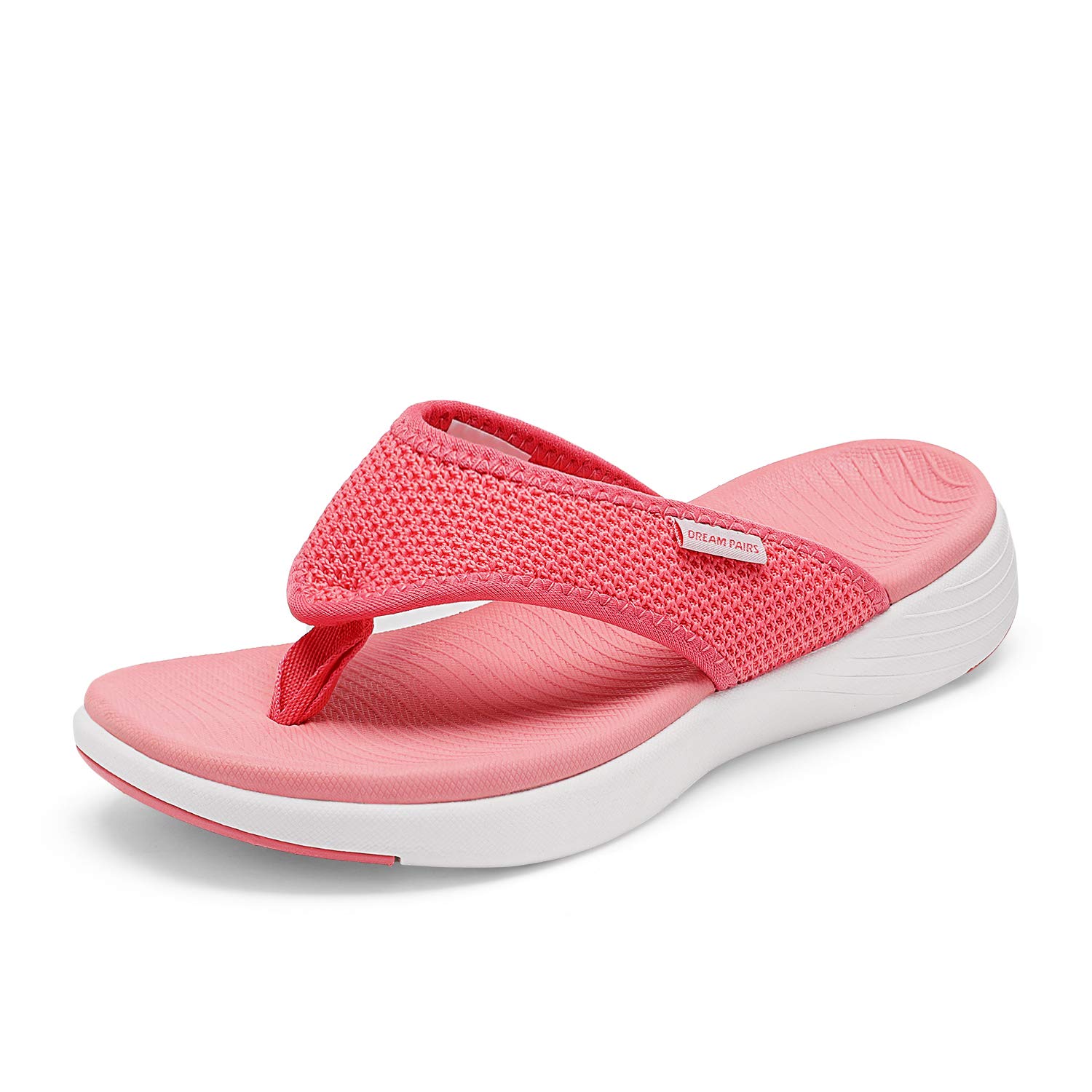 DREAM PAIRS Womens Arch Support Cushion Flip Flops