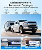 AUTO-VOX Kit telecamera di retromarcia senza fili alimentata ad energia solare, installazione in 3 minuti, telecamera di backup chiara con impermeabilità IP69K per auto e furgoni - 5