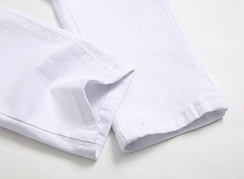 Miniatura 9 de Jeans ajustados para niño, elásticos, de aspecto desgastado y desgarrado