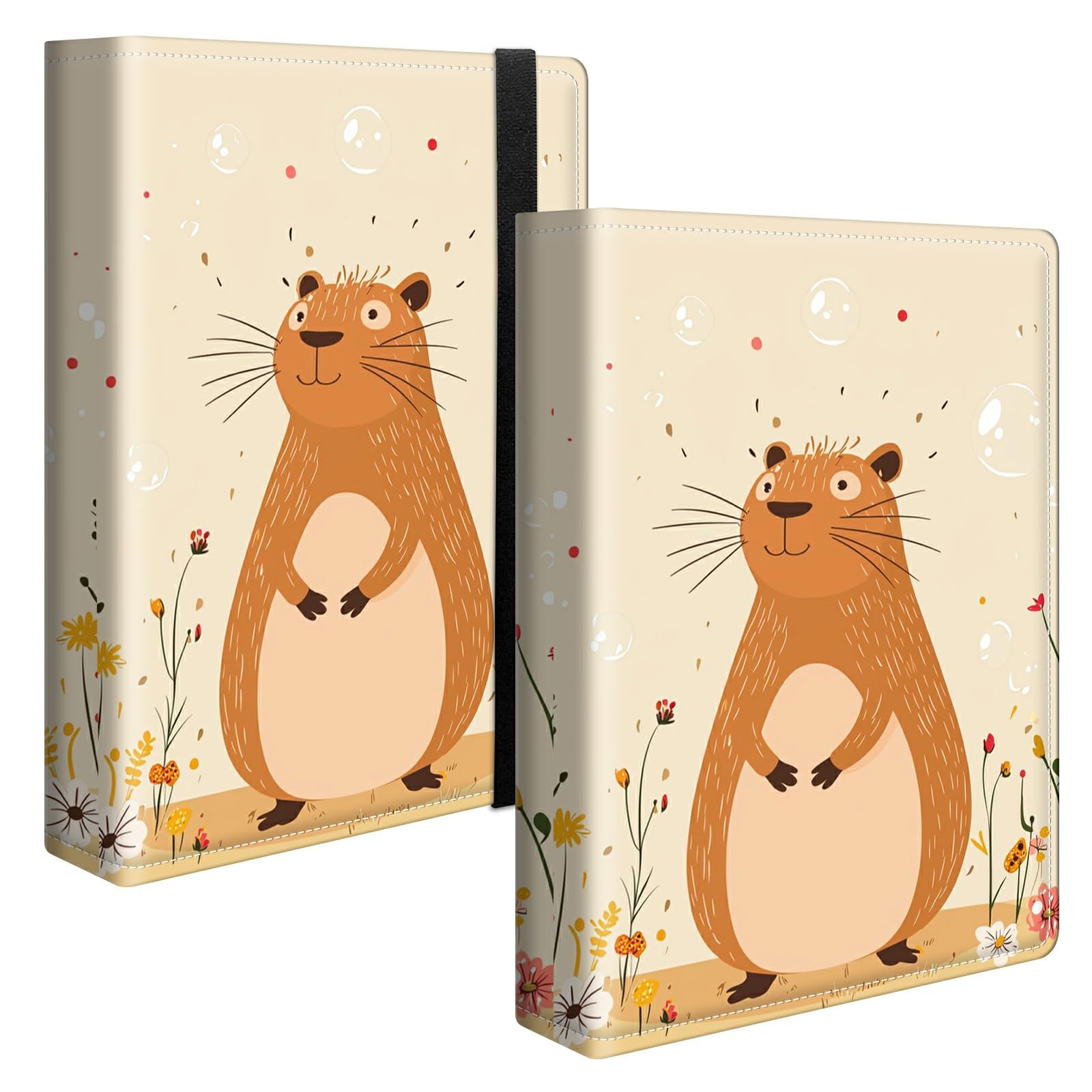 Photo Album 4x6 120 Pockets Photos with Strong Elastic Band, Small Mini Albums Sheet Protector Folder for Photos, Album for Family Wedding Women Men Baby Vacation Gift, Big chinchilla