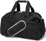 Small Gym Bag 35cm for Women Men Mini Duffel Bag for Travel Sports Lightweight Carrying Bag, Black, 35 cm x 20 cm x 20 cm, Small Bag