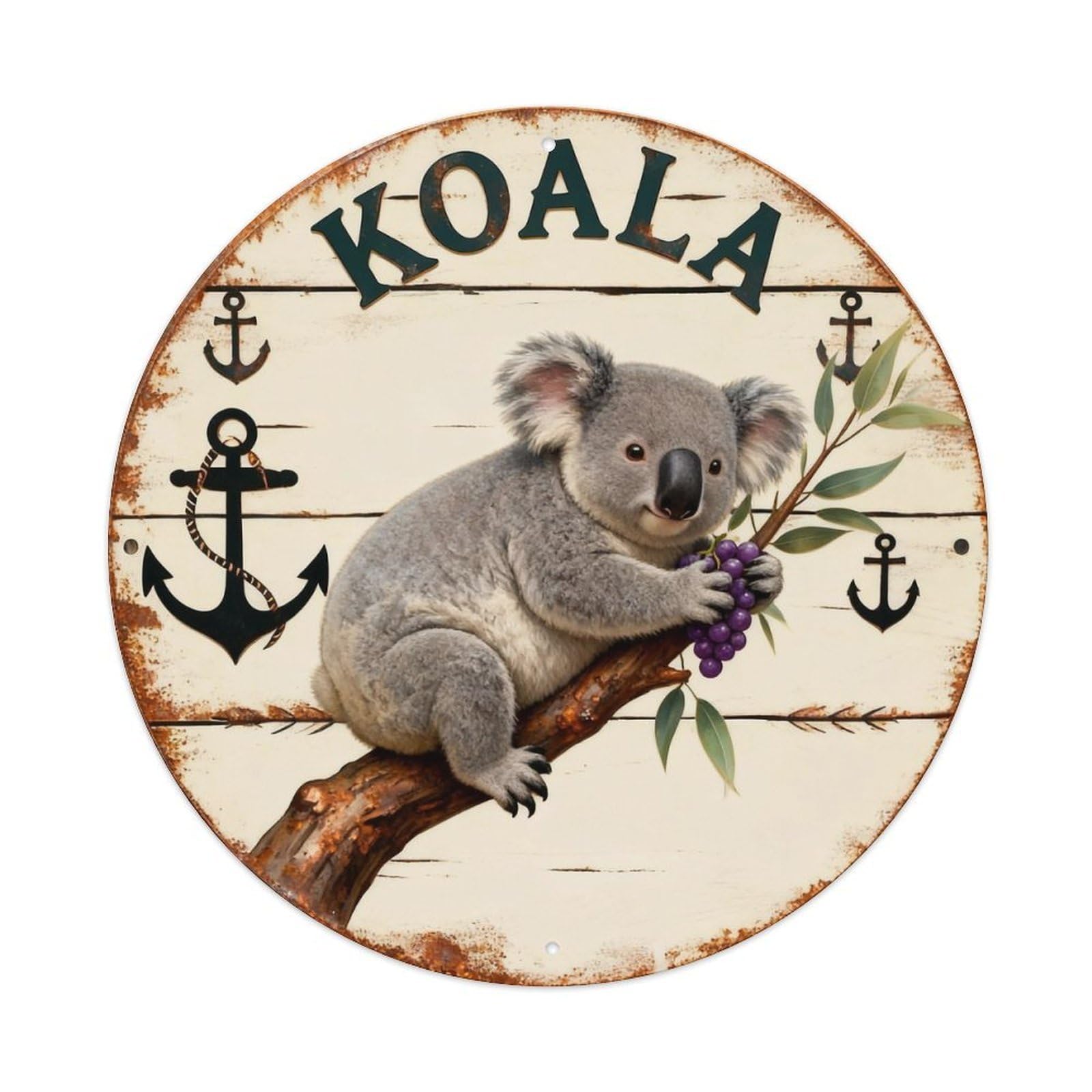 Koala Sign Metal Tin Sign Plaque