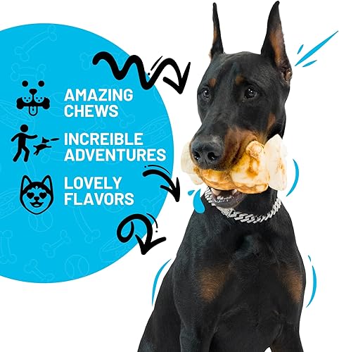 Miniatura 4 de Sitka Farms Beef Cheek Roll, pollo de 5 a 6 pulgadas (10 unidades) huesos masticables extragruesos para perros, sin cuero crudo procedente de