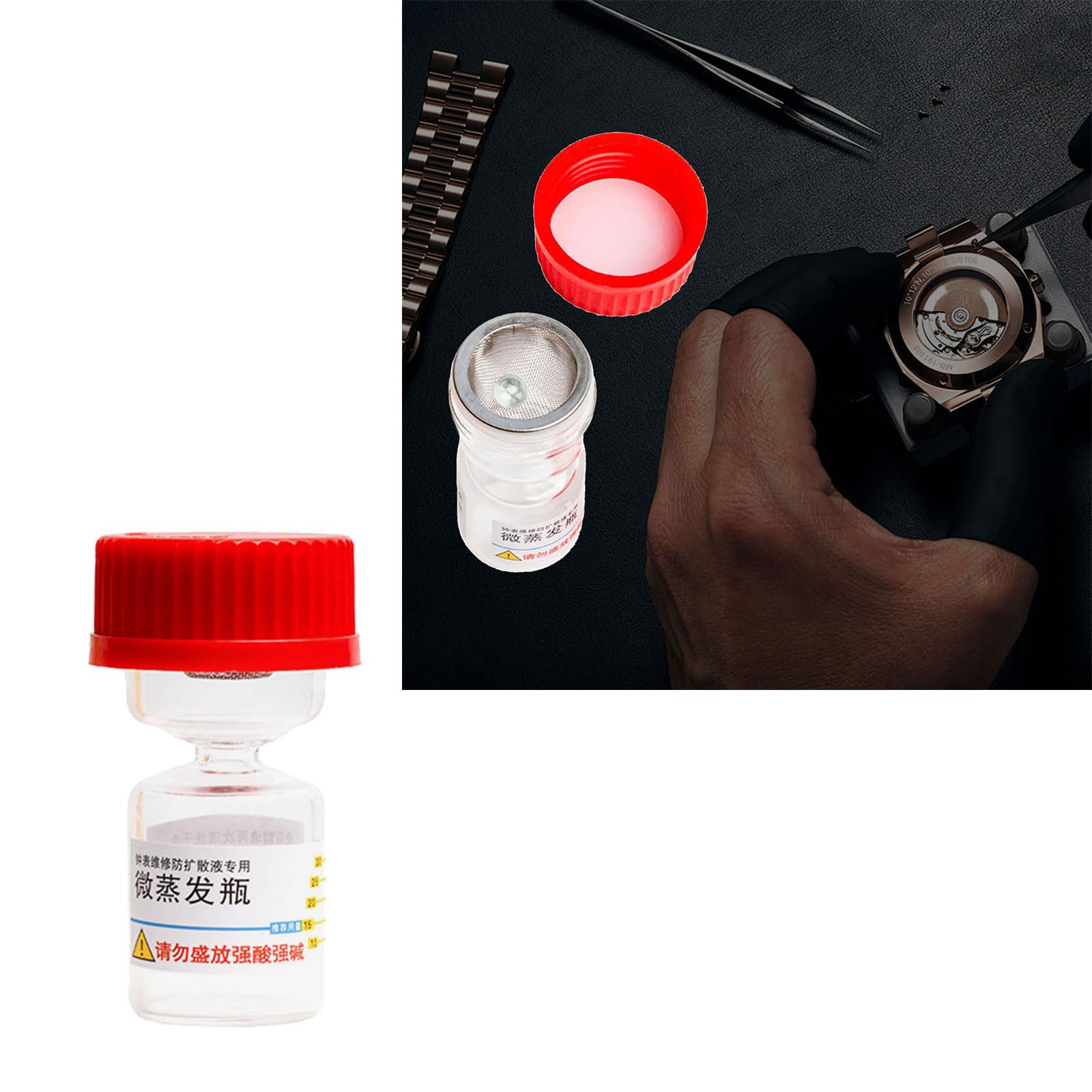 Vetro robusto 7066 Tiny strumento di ricerca per bottiglie evaporative perfetto per il controllo accurato dei liquidi negli esperimenti scientifici prodotti chimici ingegneria accessori