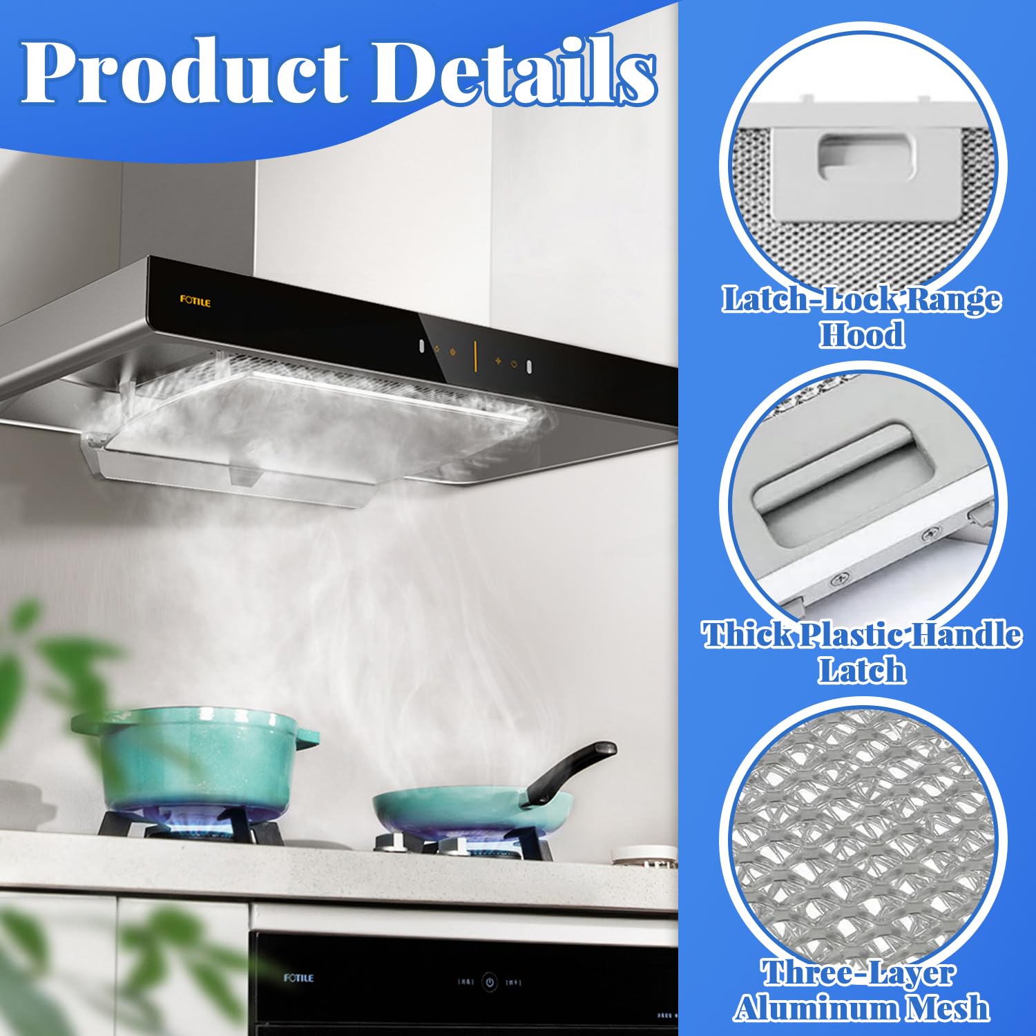 Filtro de aluminio, 2 Piezas Filtro de Grasa Metálico, Filtro compatible con campana, filtro de grasa para campana extractora, Filtro de Grasa con Extractora Cocina, para Campana Extractora