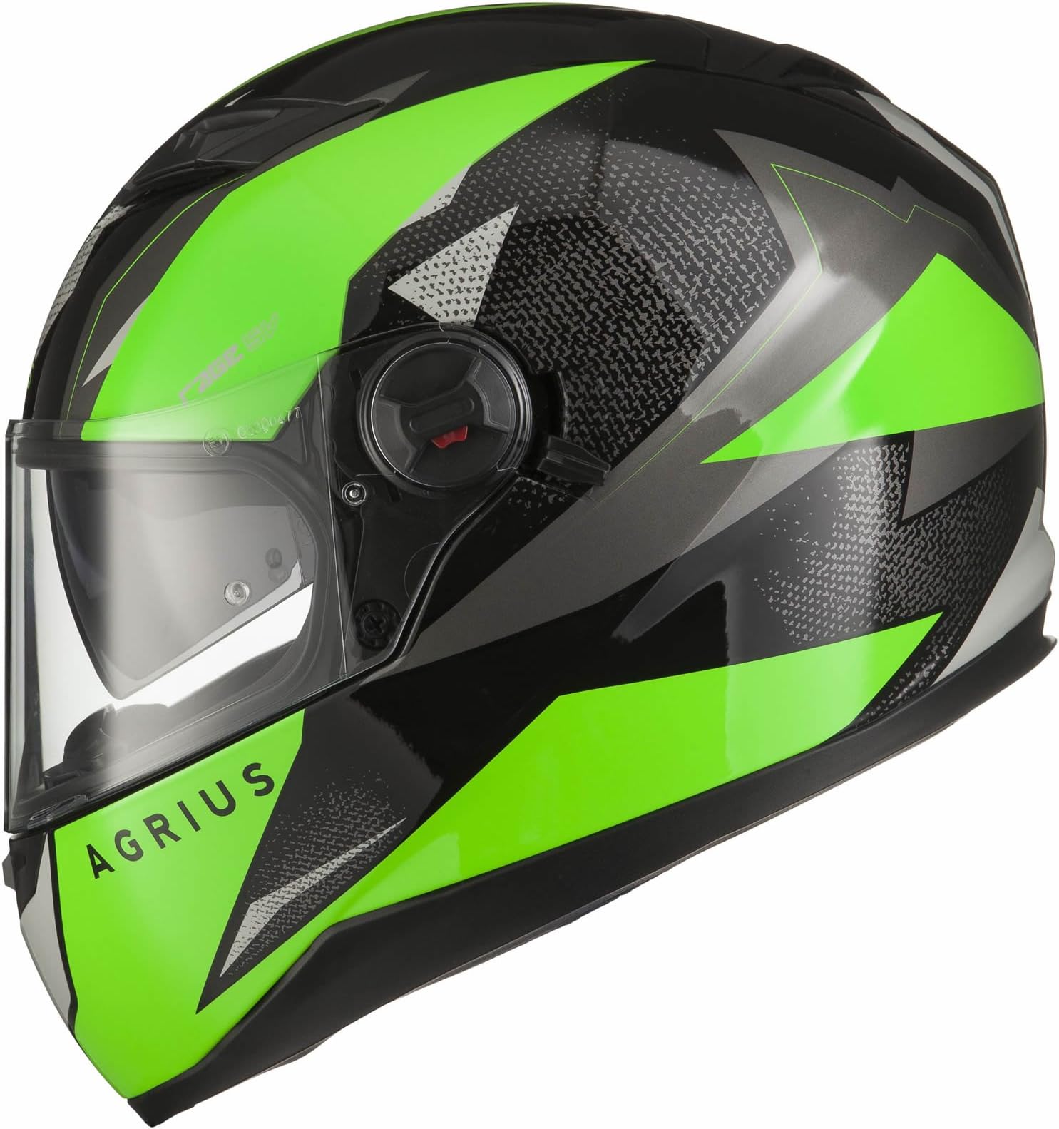 Rage SV Fusion Motorcycle Helmet M Gloss Black/Green