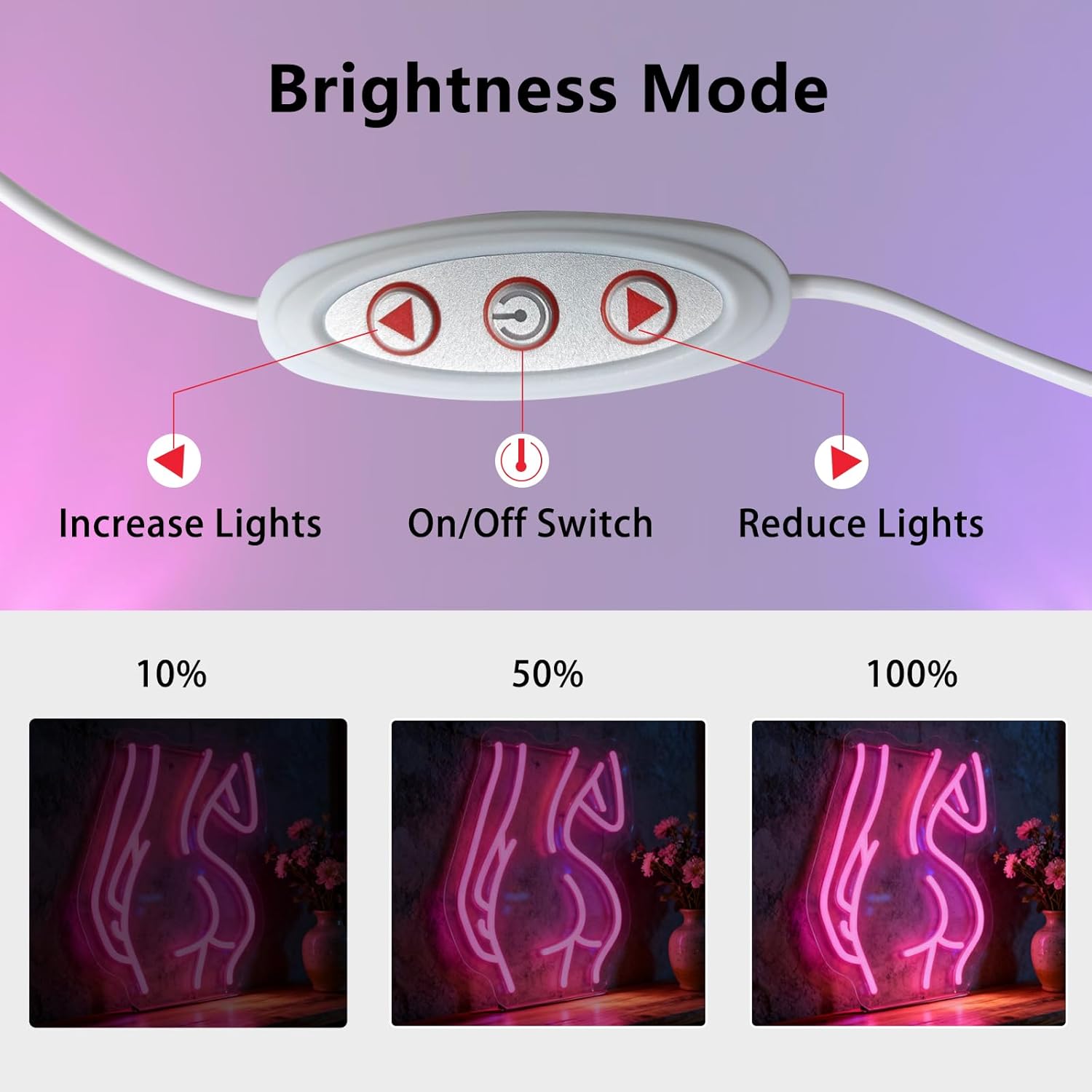 Girl Body Neon Sign for Wall Decor Sexy Light Up Business Led Sign Birthday Party Gifts Led Decorative Night Signs Room Decorations Christmas Party Gifts for Bar Club Game Room Bedroom - Image 3