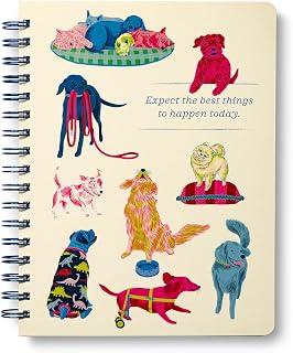 Spiral Notebook: Expect the Best Things to Happen Today.