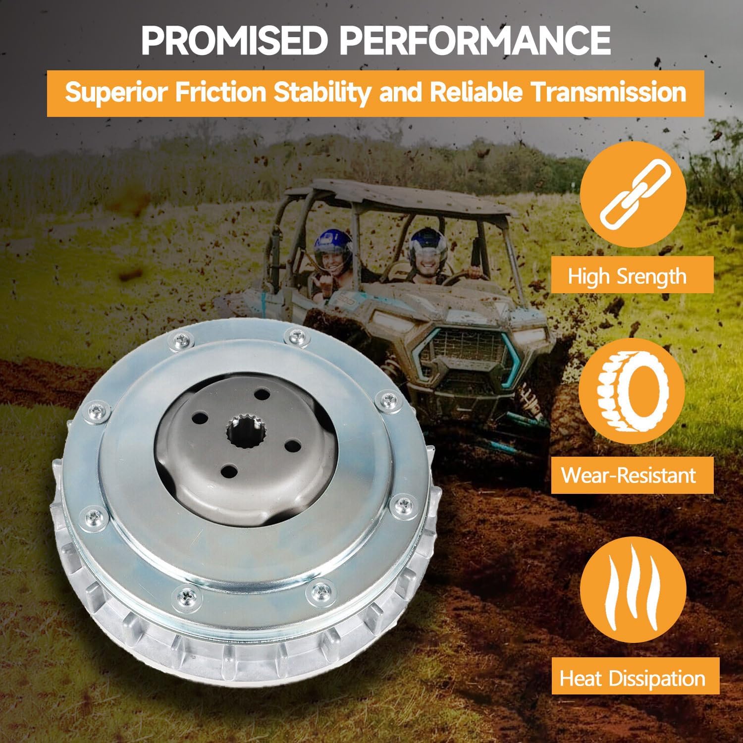 Primary Clutch for Hisun ATV UTV 500 700, Bennche Bighorn, Massimo MSU500 MSU700, Menards YardSport, Axis, Qlink